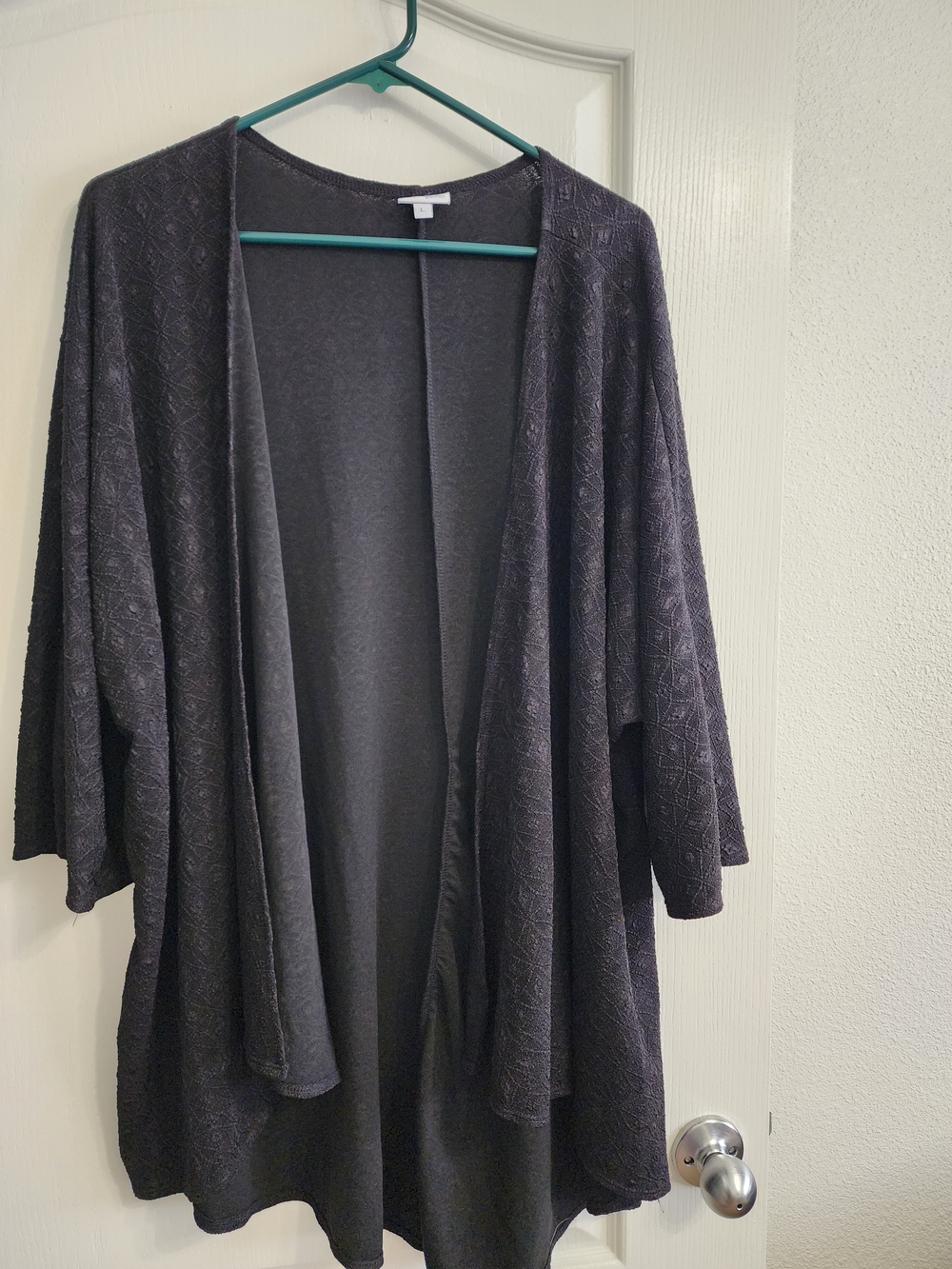 LuLaRoe Black Open-Front Cardigan